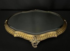 Plateau en bronze à fond