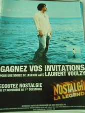 One Page Advertising 2007 Nostalgia The Legend Laurent Voulzy