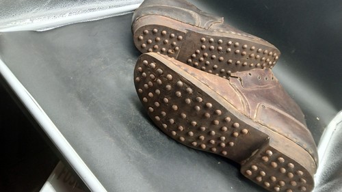 Ancienne paire chaussures - ancienne, de