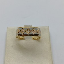 Bague D'Homme En Or Jaune Et