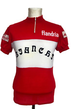WOOL CYCLING JERSEY CYCLING JERSEY T-SHIRT JERSEY FLANDRIA WHITE
