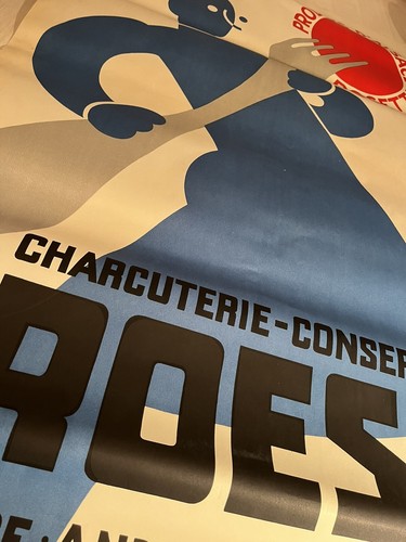 Ancienne affiche publicitaire - ancienne,