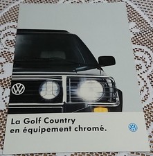 Catalogue publicitaire Volkswagen Golf Country 1991 Série limitée brochure VW