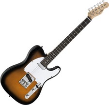 Guitare Électrique E-Guitar Telecaster Vintage Sunburst Érable 2x Single Coils