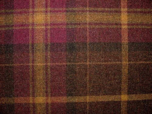 Tissu laine shetland tartan - shetland,