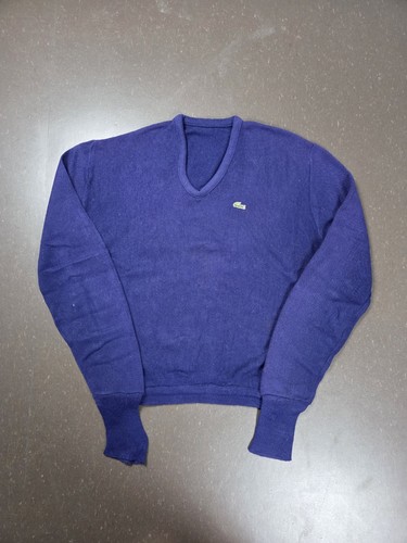 Pull vintage lacoste bleu - pull,