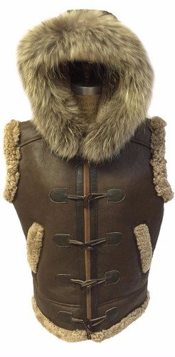Gilet bombardier cuir - gilet,