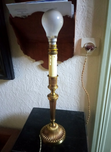Lampe table cannelures - lampe,