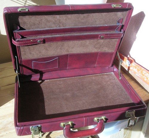 Malette attache case en cuir - malette,
