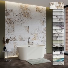 Aspect plaques de marbre HEXIM 1-9 pièces 78 x 39 cm panneaux de carreaux...