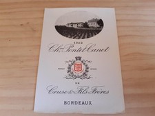 étiquette vin ancienne