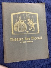 PROGRAMME THEATRE DES PETITS VITTORIO PODRECCA PUPPETS 1928-1929