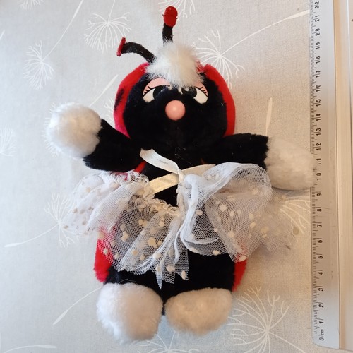 Peluche coccinelle noire - coccinelle,