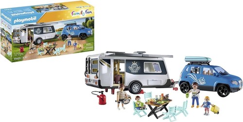 Playmobil famille avec - famille, voiture