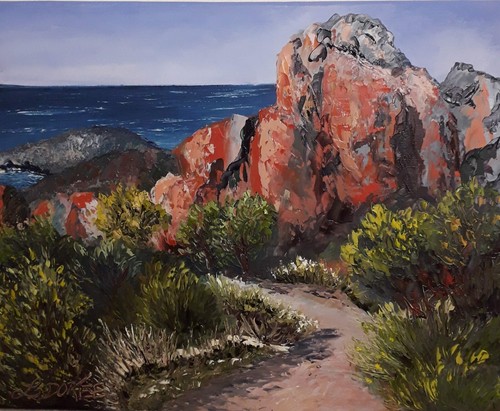 Tableau huile couteau - au,
