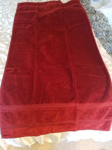 Hampton manor bath towels red - hampton,