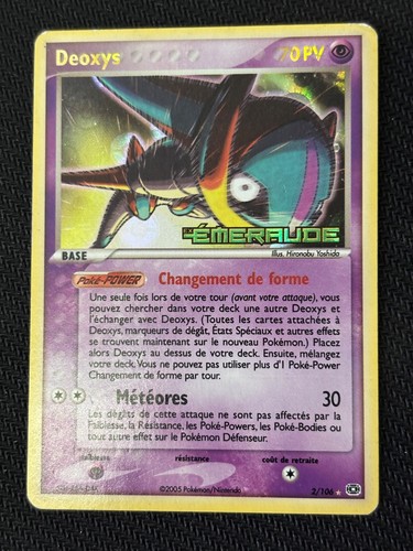 Carte pokémon deoxys 106 - deoxys, 2/106