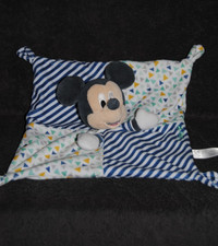 🍀Doudou Plat Mickey Bleu