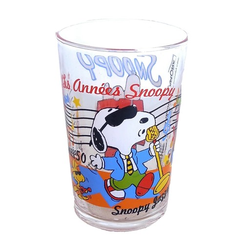 Ancien verre moutarde snoopy - verre, a