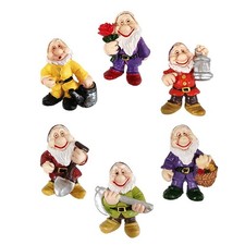 Lot de 6 mini nains de jardin