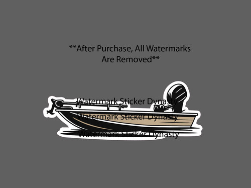 Jon boat sticker - jon,