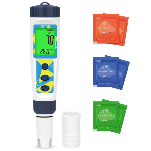 Testeur sel 5en1 piscine - sel,