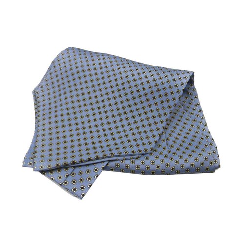 Ascot homme bleu soie foulard - bleu,