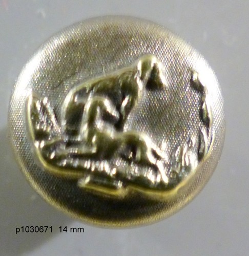 Bouton bombé chasse - ,