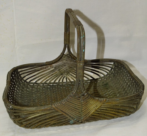 Ancienne paniere laiton - -ancienne,