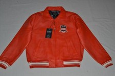 Authentique Avirex Icon Cuir A1 Veste Aviateur Hommes Orange.com Neuf Tout Sizes