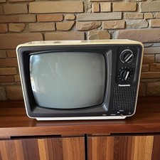 Vintage 1978 Panasonic TR-1202P CRT Solid State Tube Television TV Portable Mini