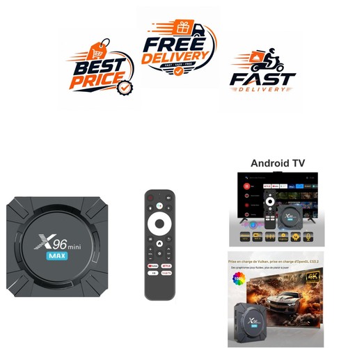 Boîtier android x96 - tv,