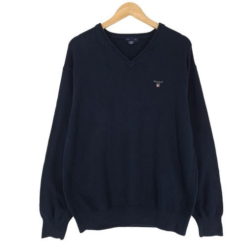 Gant homme pull noir coton - pull,