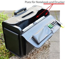 Élégant Valise de Pilote Chariot Rouleaux Pour PC Portable À 37cm Imprimante KD1