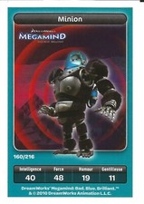 DISNEY CROSSROADS DREAMWORKS MEGAMIND MINION PLAYING CARD NO. 160