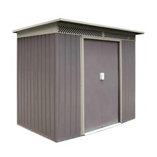 Abri de jardin "Bristol" Gris platine D47055