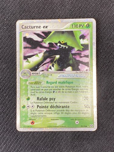 Carte pokémon cacturne - pokémon, ex