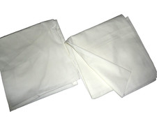 IKEA DVALA OFF-WHITE RED (2) STANDARD PILLOWCASES SHAMS PILLOWCASES 20 X 29