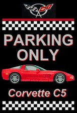 plaque " PARKING ONLY CORVETTE