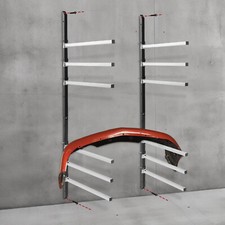 Wall Mounting Bumper Stand - Auto Bumper Storage Rack w/ 6 Removable Arms
