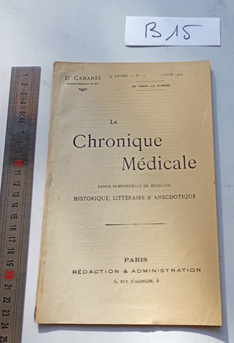 Livre chronique médicale - livre,