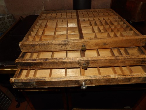 Anciens casiers imprimeur - 3, d'imprimeur