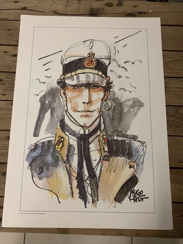 Affiche corto maltese hugo - affiche,