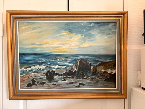 Tableau peinture huile toile - peinture,
