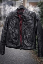 Veste en cuir Redskins+ noire