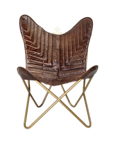 Chaise papillon cuir parrys - cuir,
