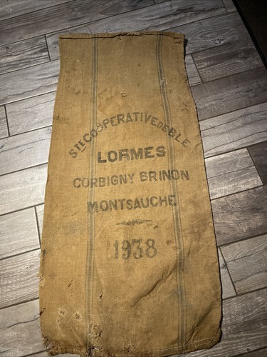 Sac toile jute ancien - sac,