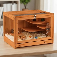 ** NEW Wooden Hamster Cage |