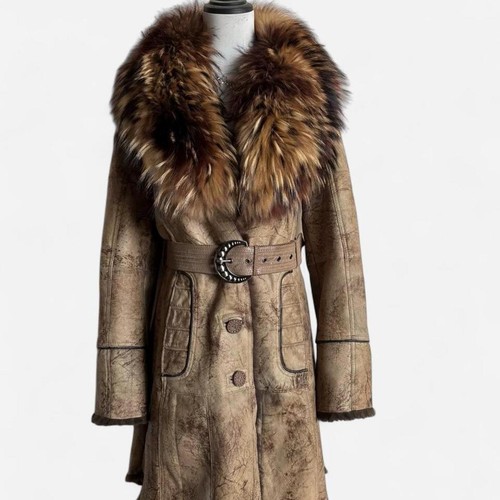 Veste marron col - veste, en