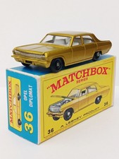 Matchbox Series Lesney No36 Opel Diplomat. MODEL AND BOX ARE VERY NEAR MINT. 